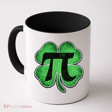 Pi Day Lucky Irish Clover 3.14 St Patrick's Day Coffee Mug