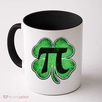 Pi Day Lucky Irish Clover 3.14 St Patrick's Day Coffee Mug thumb 0