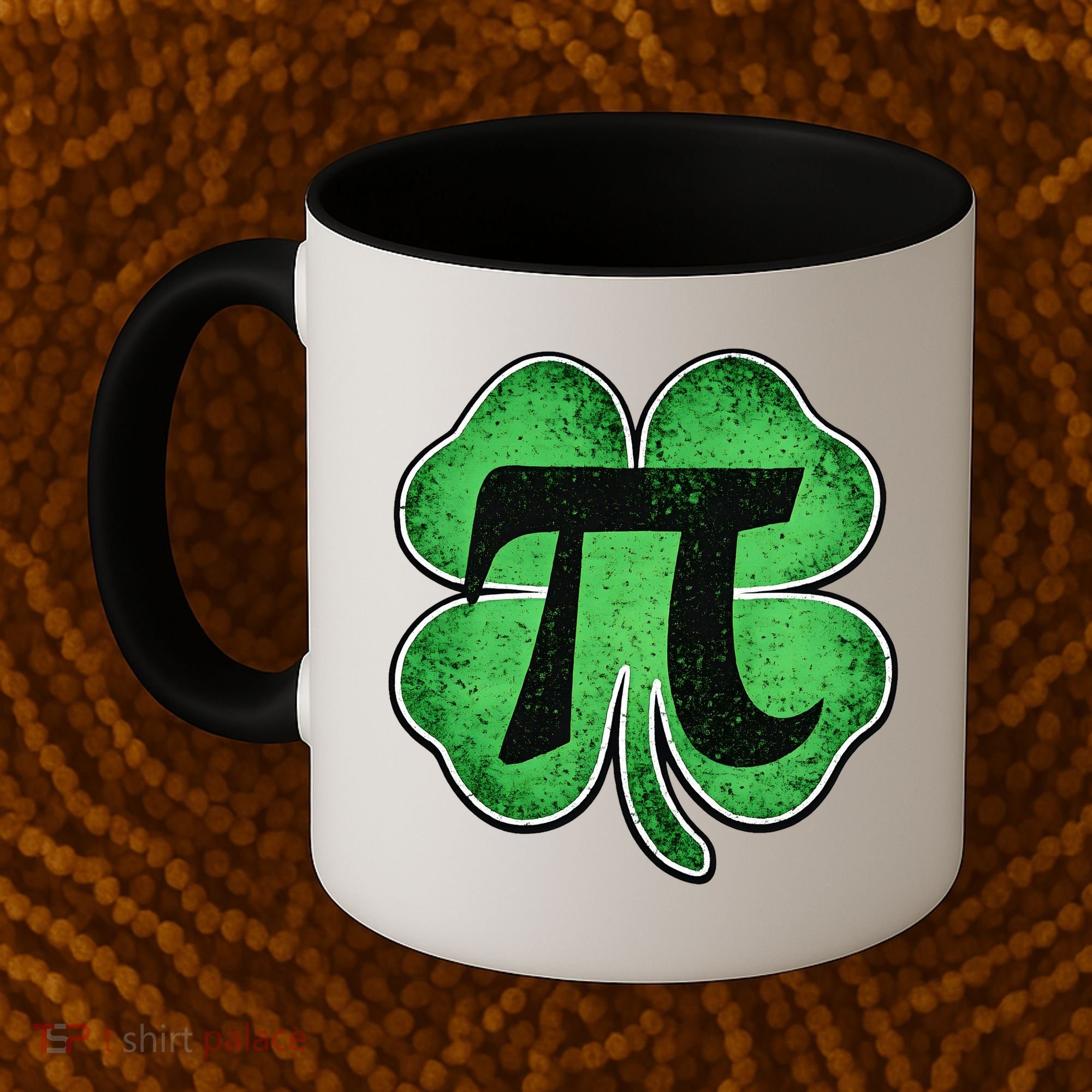Pi Day Lucky Irish Clover 3.14 St Patrick's Day Coffee Mug