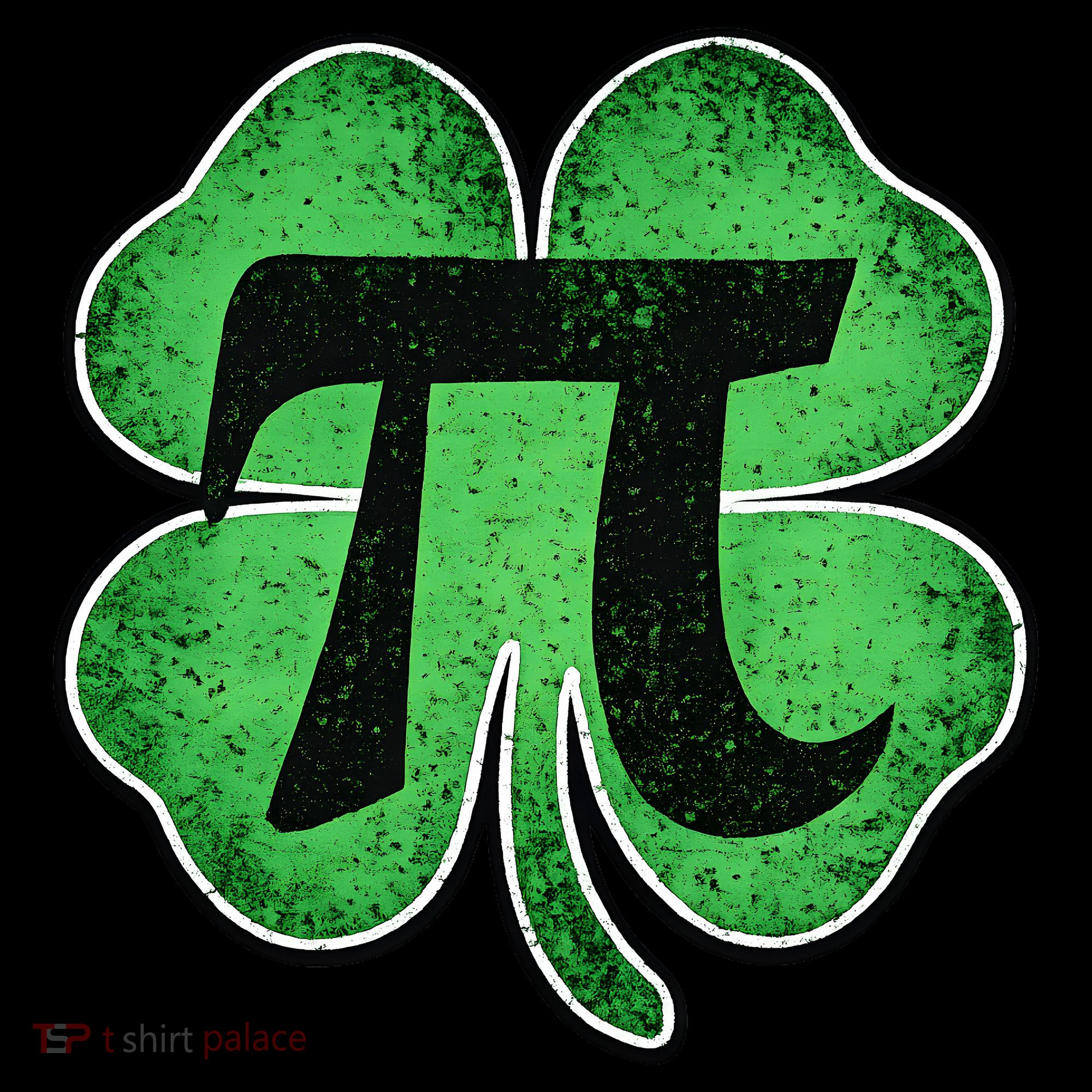 Pi Day Lucky Irish Clover 3.14 St Patrick's Day Coaster