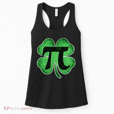Pi Day Lucky Irish Clover 3.14 St Patrick's Day Women's Tank Top