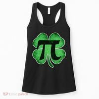Pi Day Lucky Irish Clover 3.14 St Patrick's Day Women's Tank Top thumb 0