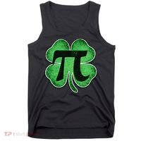 Pi Day Lucky Irish Clover 3.14 St Patrick's Day Tank Top thumb 0