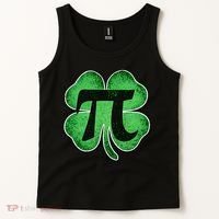 Pi Day Lucky Irish Clover 3.14 St Patrick's Day Tank Top thumb 2