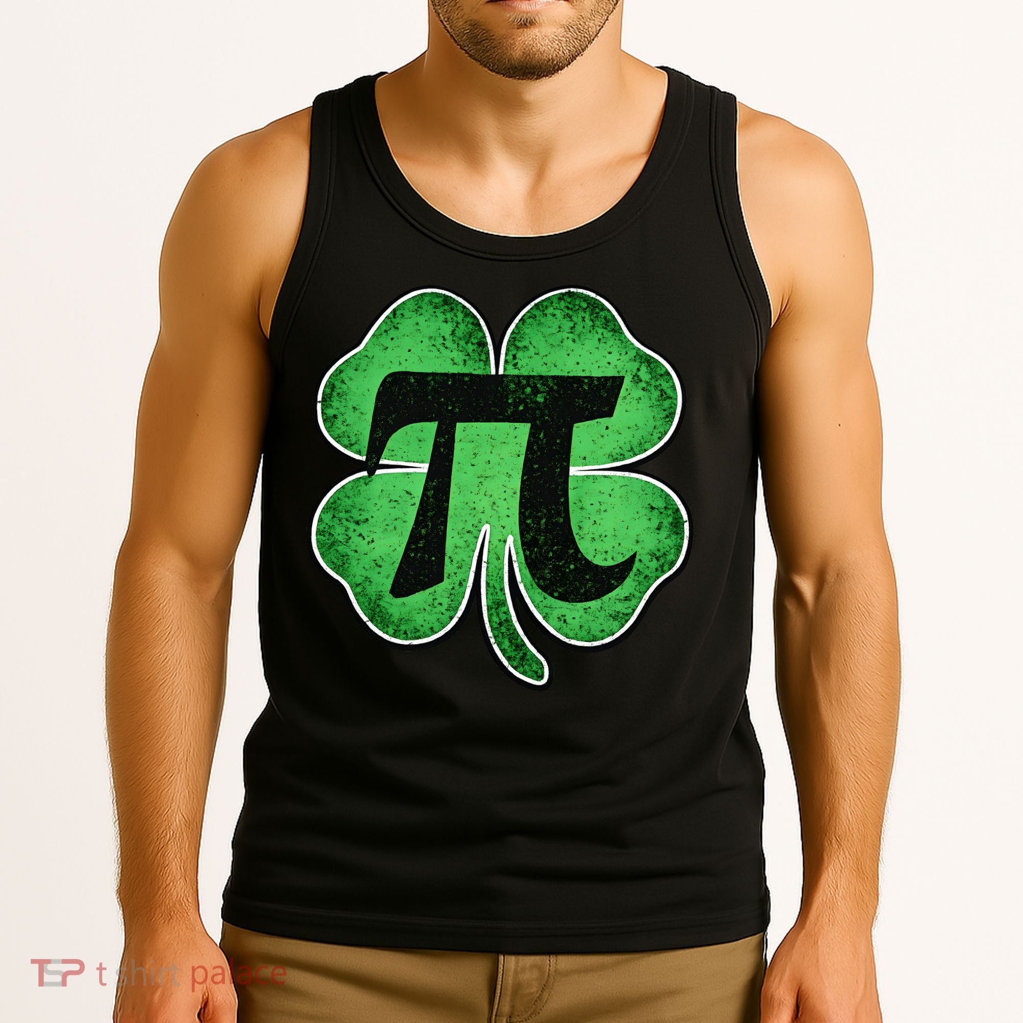 Pi Day Lucky Irish Clover 3.14 St Patrick's Day Tank Top