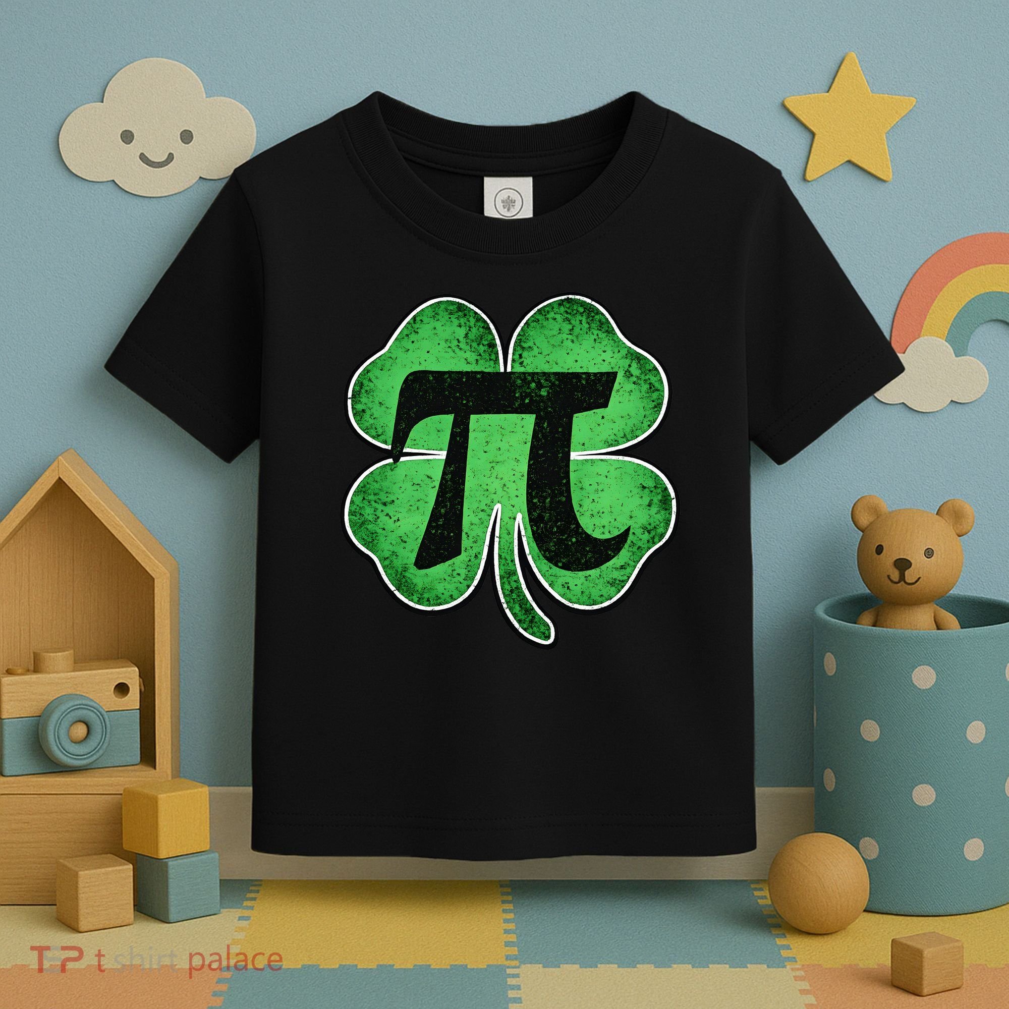 Pi Day Lucky Irish Clover 3.14 St Patrick's Day Toddler T-Shirt