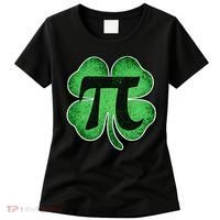 Pi Day Lucky Irish Clover 3.14 St Patrick's Day Women's T-Shirt thumb 0