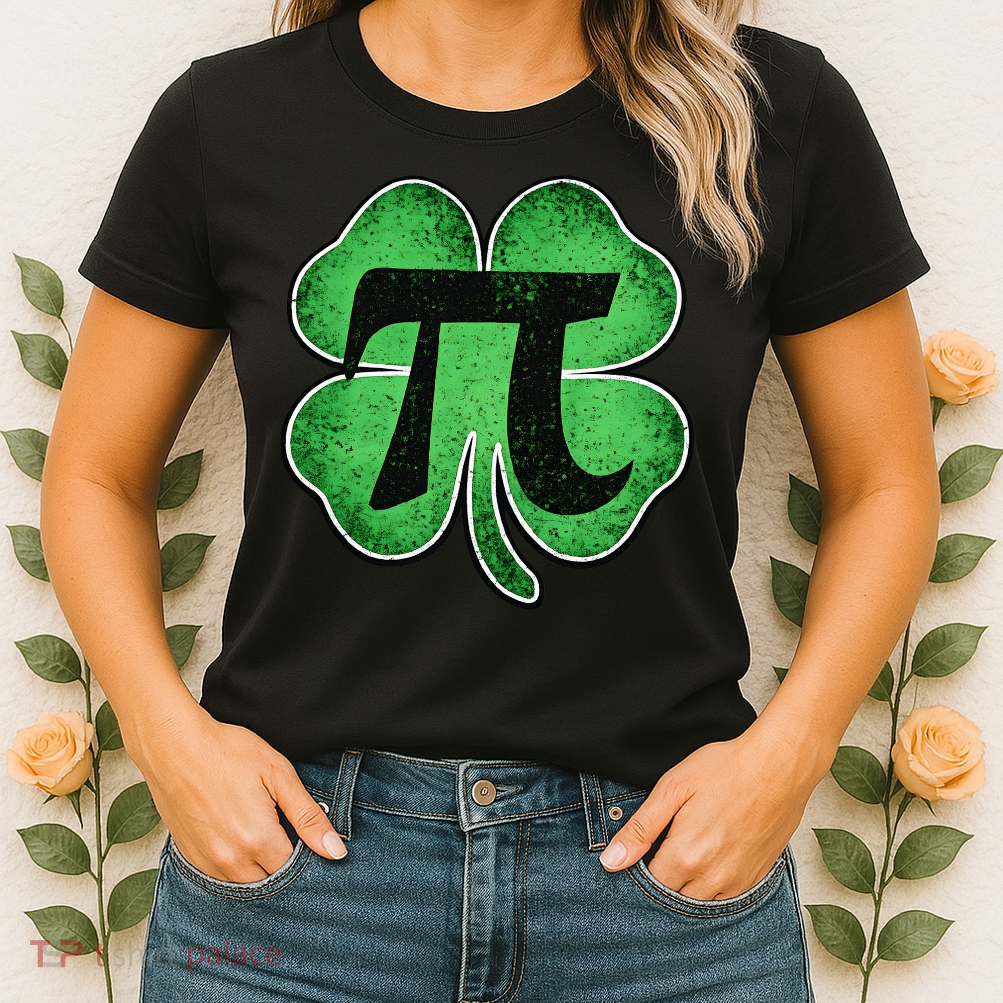 Pi Day Lucky Irish Clover 3.14 St Patrick's Day Women's T-Shirt