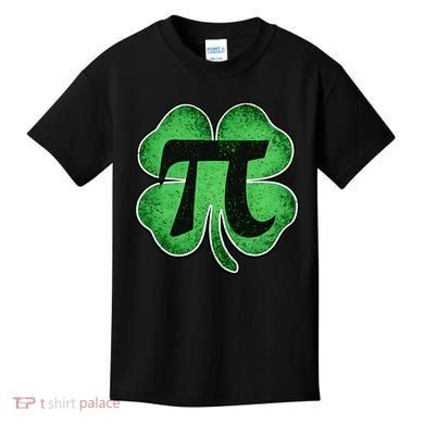 Pi Day Lucky Irish Clover 3.14 St Patrick's Day Kids T-Shirt