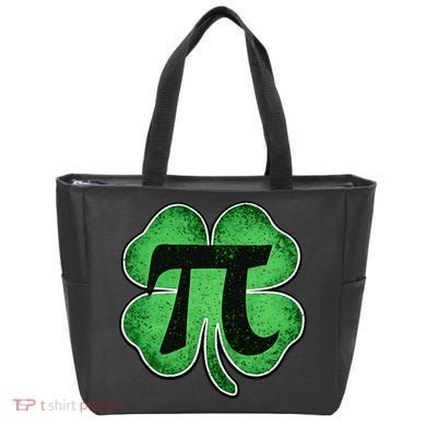 Pi Day Lucky Irish Clover 3.14 St Patrick's Day Tote Bag