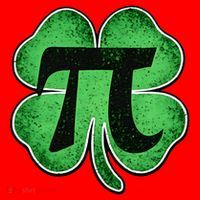 Pi Day Lucky Irish Clover 3.14 St Patrick's Day Santa Hat thumb 1