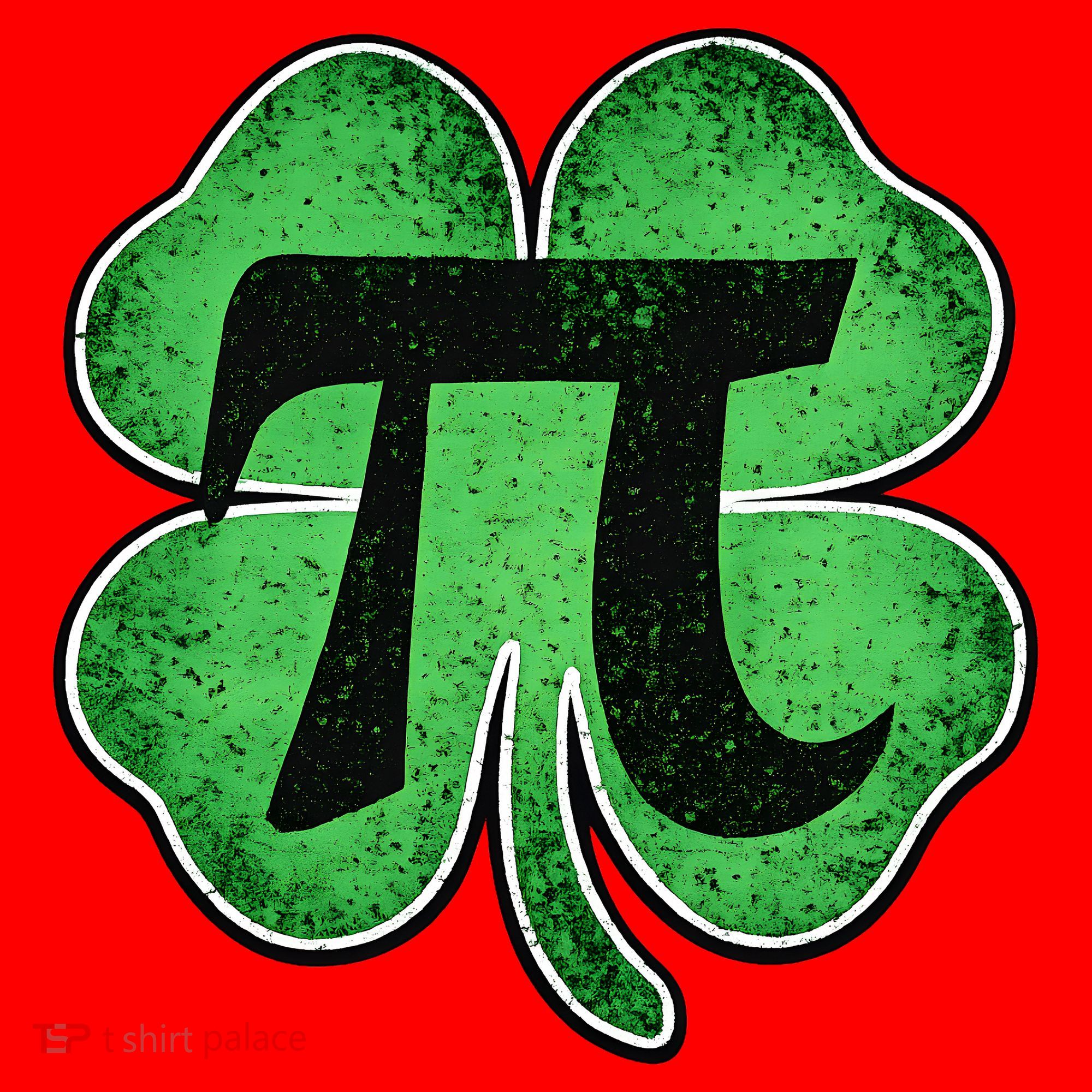 Pi Day Lucky Irish Clover 3.14 St Patrick's Day Santa Hat