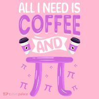 Pi Day Live All I need is Coffee and PI Math 14 March Nerd Coaster thumb 2