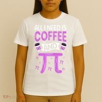 Pi Day Live All I need is Coffee and PI Math 14 March Nerd T-Shirt thumb 4