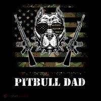 Pitbull Dad Like A Regular Dad But Cooler Guns American Flag Cute Gift Coffee Mug thumb 5