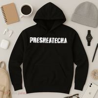 Presheatecha Distressed Logo Funny Word Hoodie thumb 3