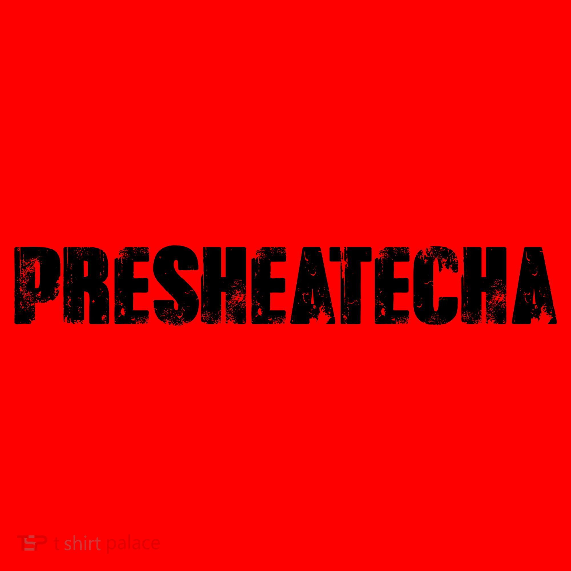Presheatecha Distressed Logo Funny Word Santa Hat