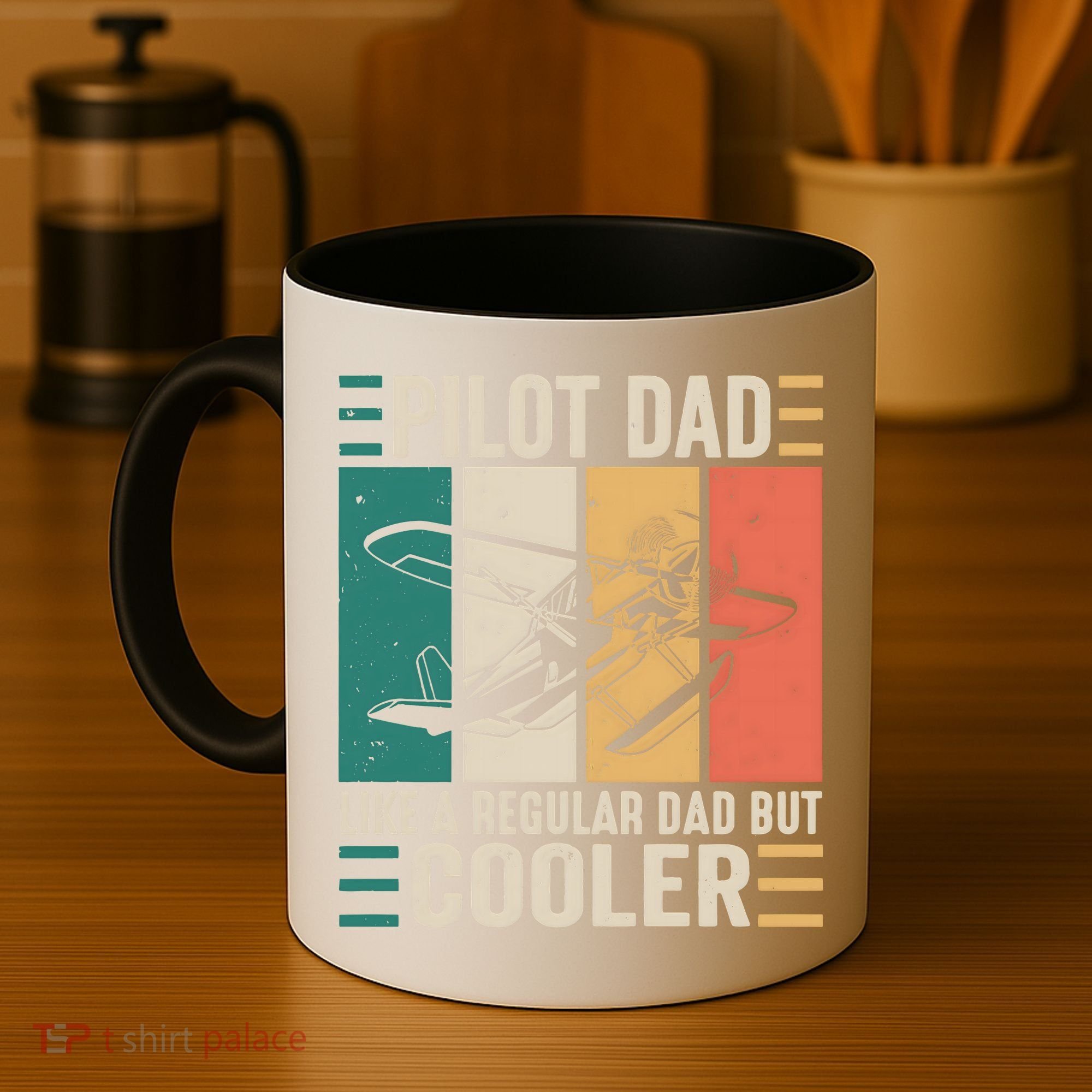 Pilot Dad Like A Regular Dad But Cooler Pilot Dad Plane Captain Dad Coffee Mug
