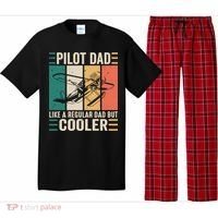 Pilot Dad Like A Regular Dad But Cooler Pilot Dad Plane Captain Dad Pajama Set thumb 0