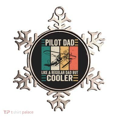 Pilot Dad Like A Regular Dad But Cooler Pilot Dad Plane Captain Dad Ornament