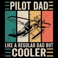 Pilot Dad Like A Regular Dad But Cooler Pilot Dad Plane Captain Dad Baby Bodysuit thumb 2