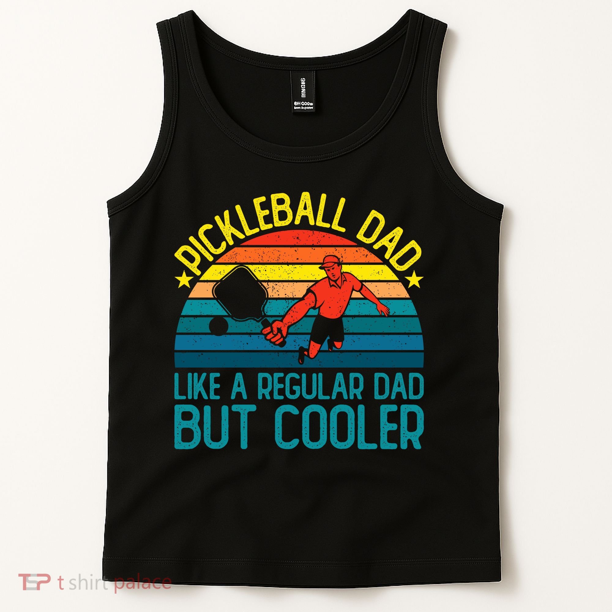 Pickleball Dad Like A Regular Dad But Cooler Pickleball Player Tank Top