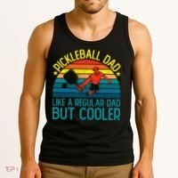 Pickleball Dad Like A Regular Dad But Cooler Pickleball Player Tank Top thumb 3