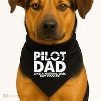 Pilot Dad Like A Normal Dad But Cooler USA-Made Doggie Bandana thumb 1