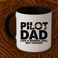 Pilot Dad Like A Normal Dad But Cooler Coffee Mug thumb 2