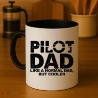 Pilot Dad Like A Normal Dad But Cooler Coffee Mug thumb 4