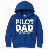 Pilot Dad Like A Normal Dad But Cooler Kids Hoodie thumb 0