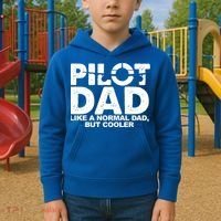 Pilot Dad Like A Normal Dad But Cooler Kids Hoodie thumb 2