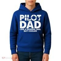Pilot Dad Like A Normal Dad But Cooler Kids Hoodie thumb 4