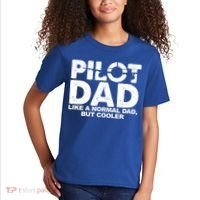 Pilot Dad Like A Normal Dad But Cooler Kids T-Shirt thumb 2