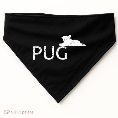 Pug Dog Lover USA-Made Doggie Bandana