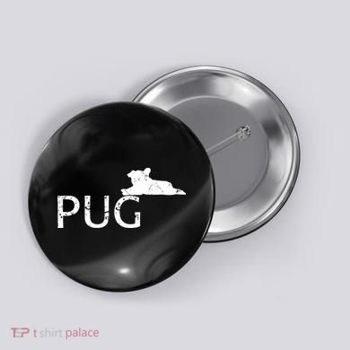Pug Dog Lover Button