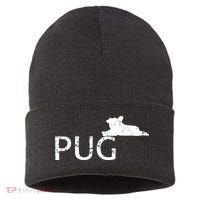 Pug Dog Lover Sustainable Knit Beanie thumb 0