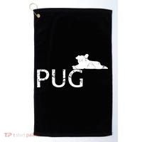 Pug Dog Lover Golf Towel thumb 0
