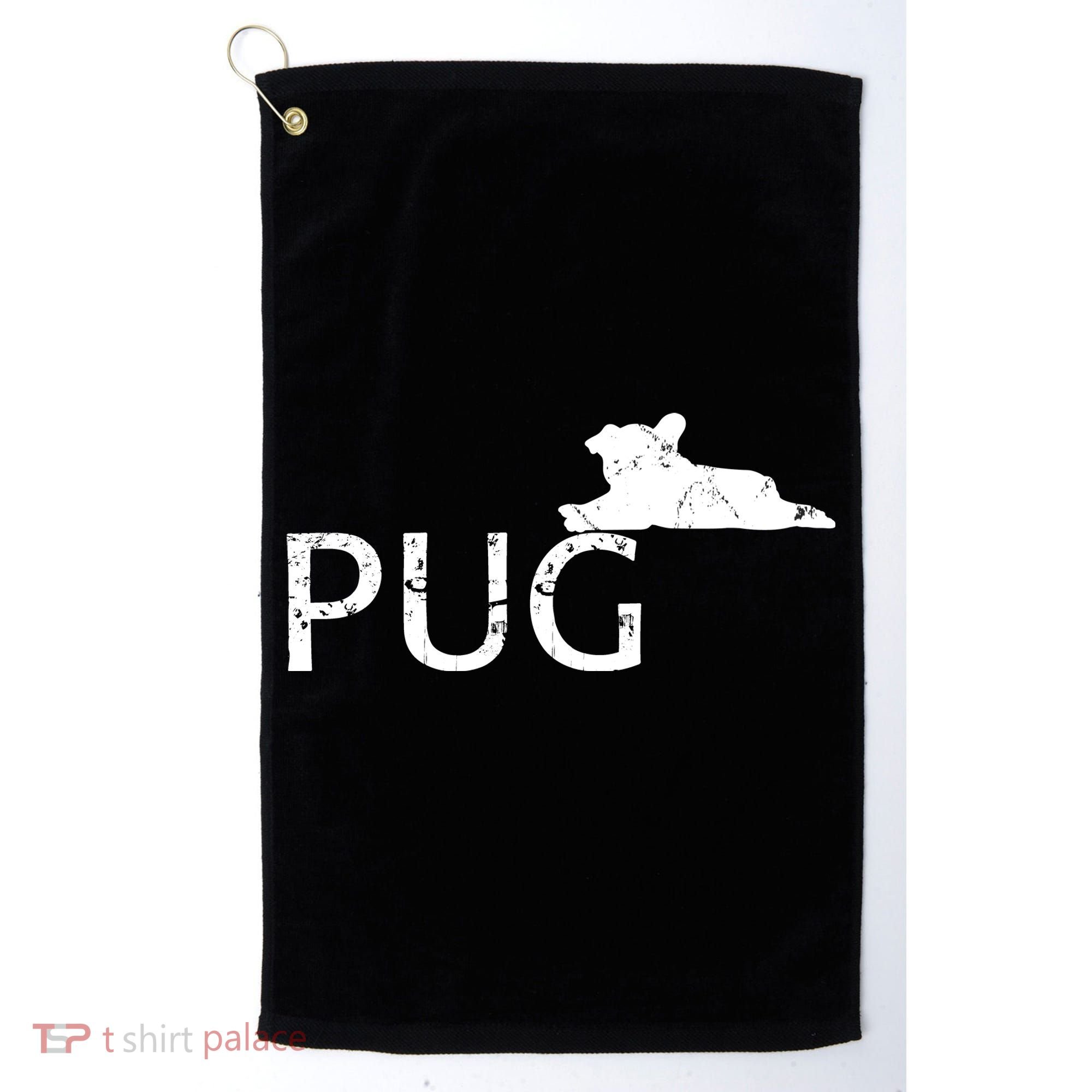 Pug Dog Lover Golf Towel