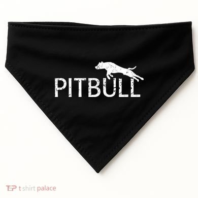 Pitbull Dog Logo USA-Made Doggie Bandana