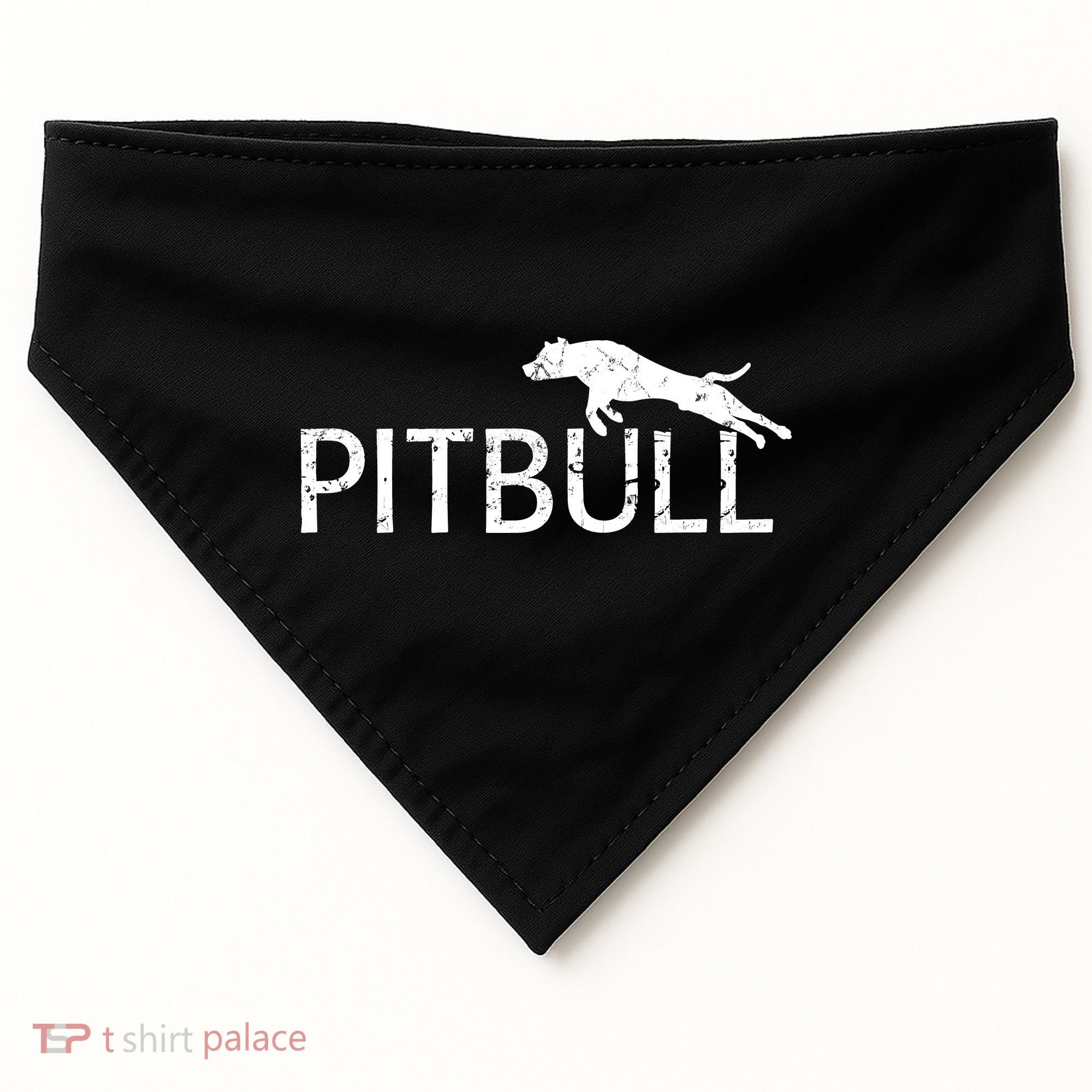 Pitbull Dog Logo USA-Made Doggie Bandana