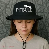 Pitbull Dog Logo Bucket Hat thumb 3