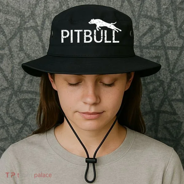 Pitbull Dog Logo Bucket Hat