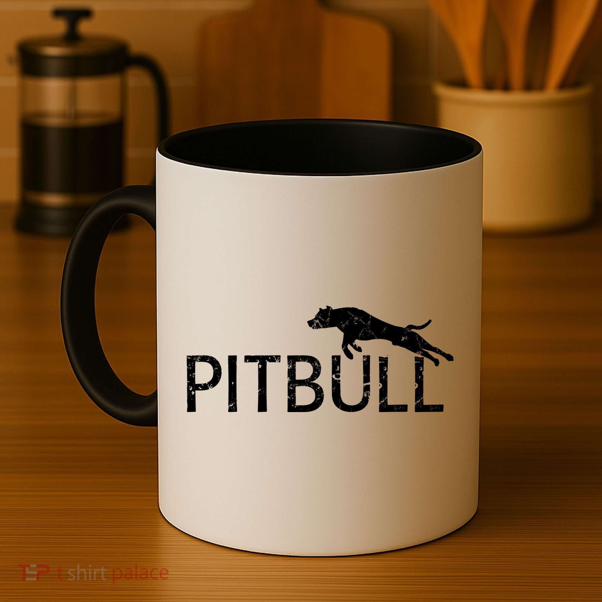 Pitbull Dog Logo Coffee Mug