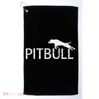 Pitbull Dog Logo Golf Towel thumb 0
