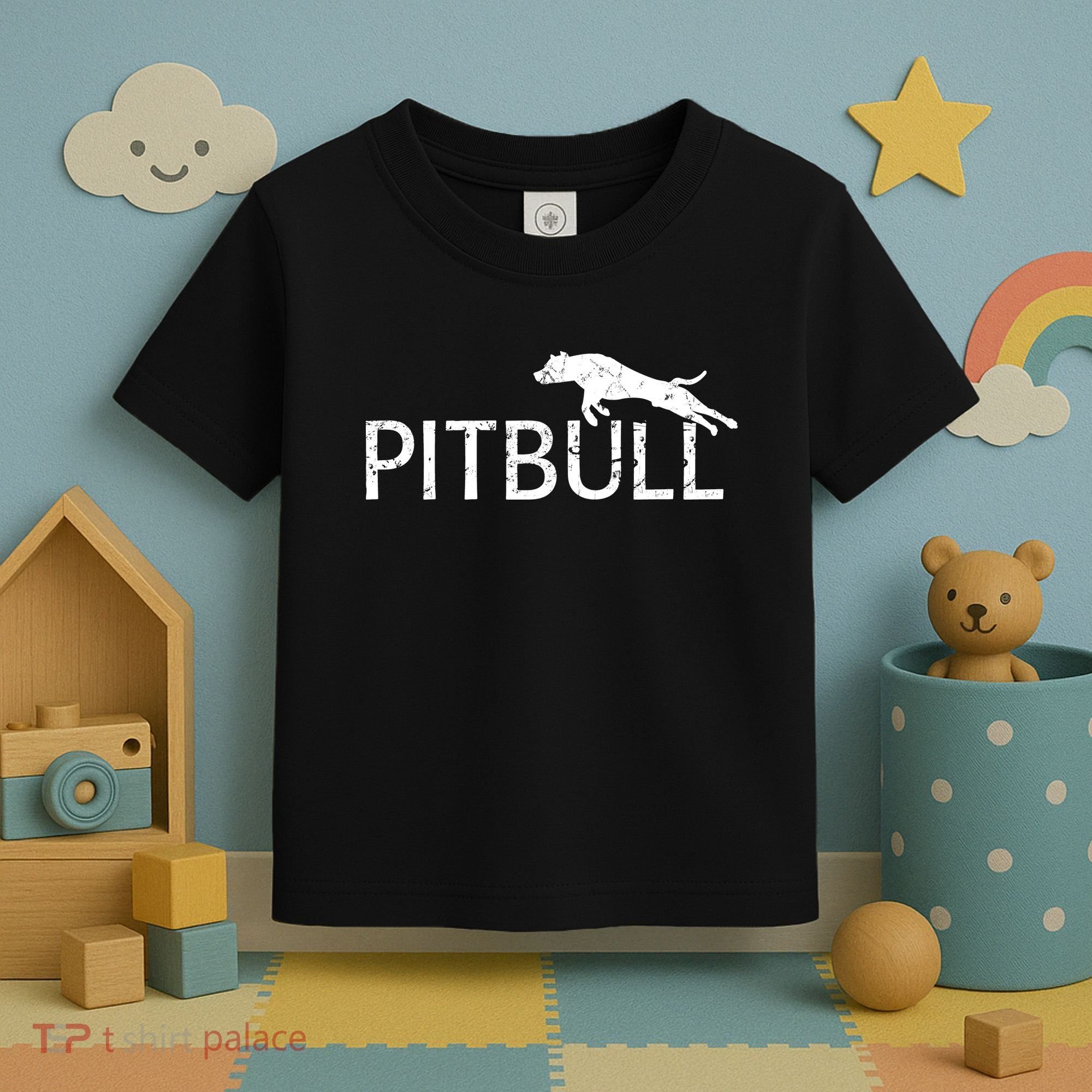 Pitbull Dog Logo Toddler T-Shirt