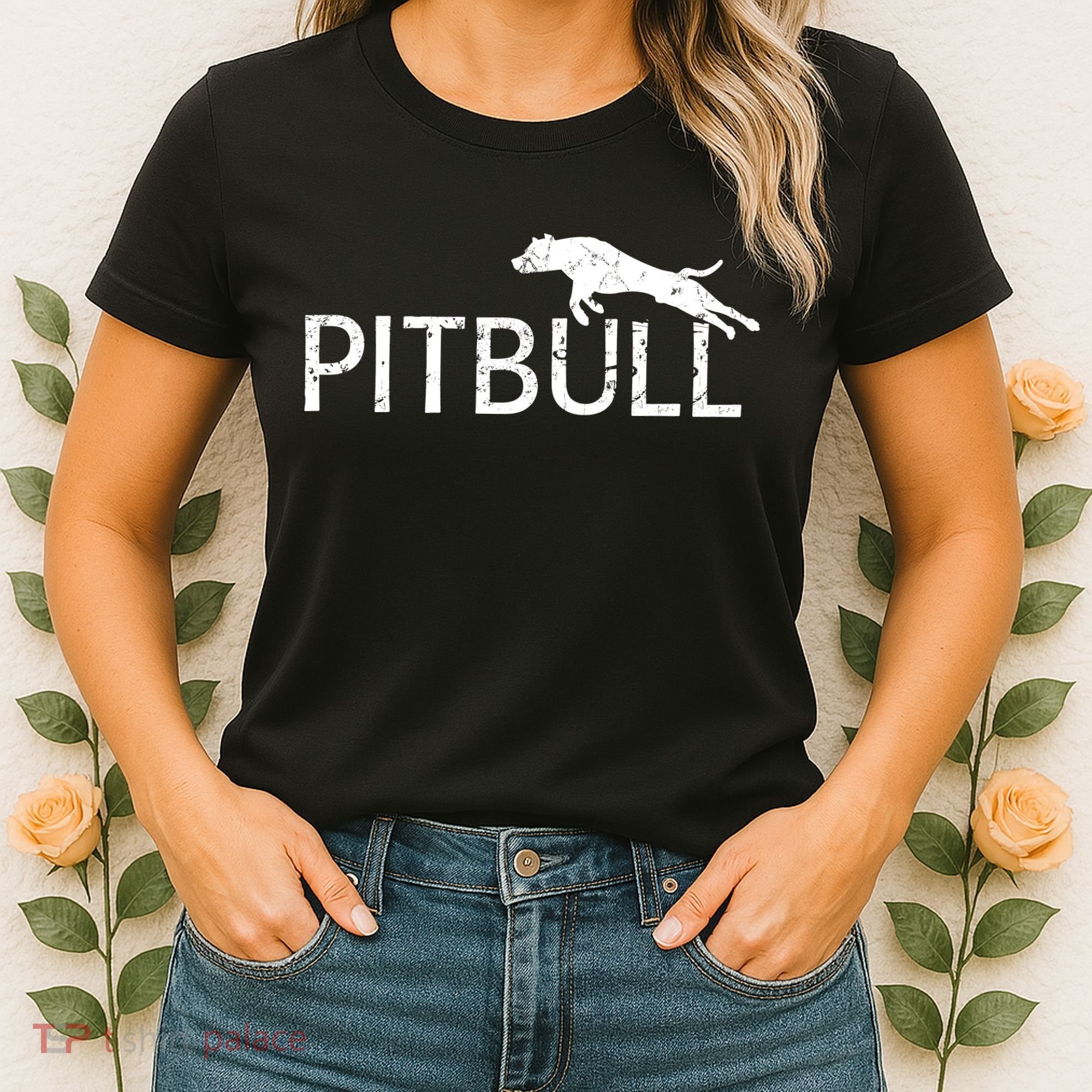 Pitbull Dog Logo Women's T-Shirt