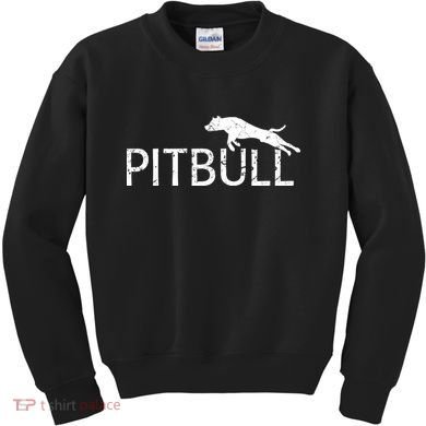 Pitbull Dog Logo Kids Sweatshirt