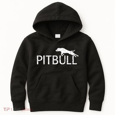 Pitbull Dog Logo Kids Hoodie