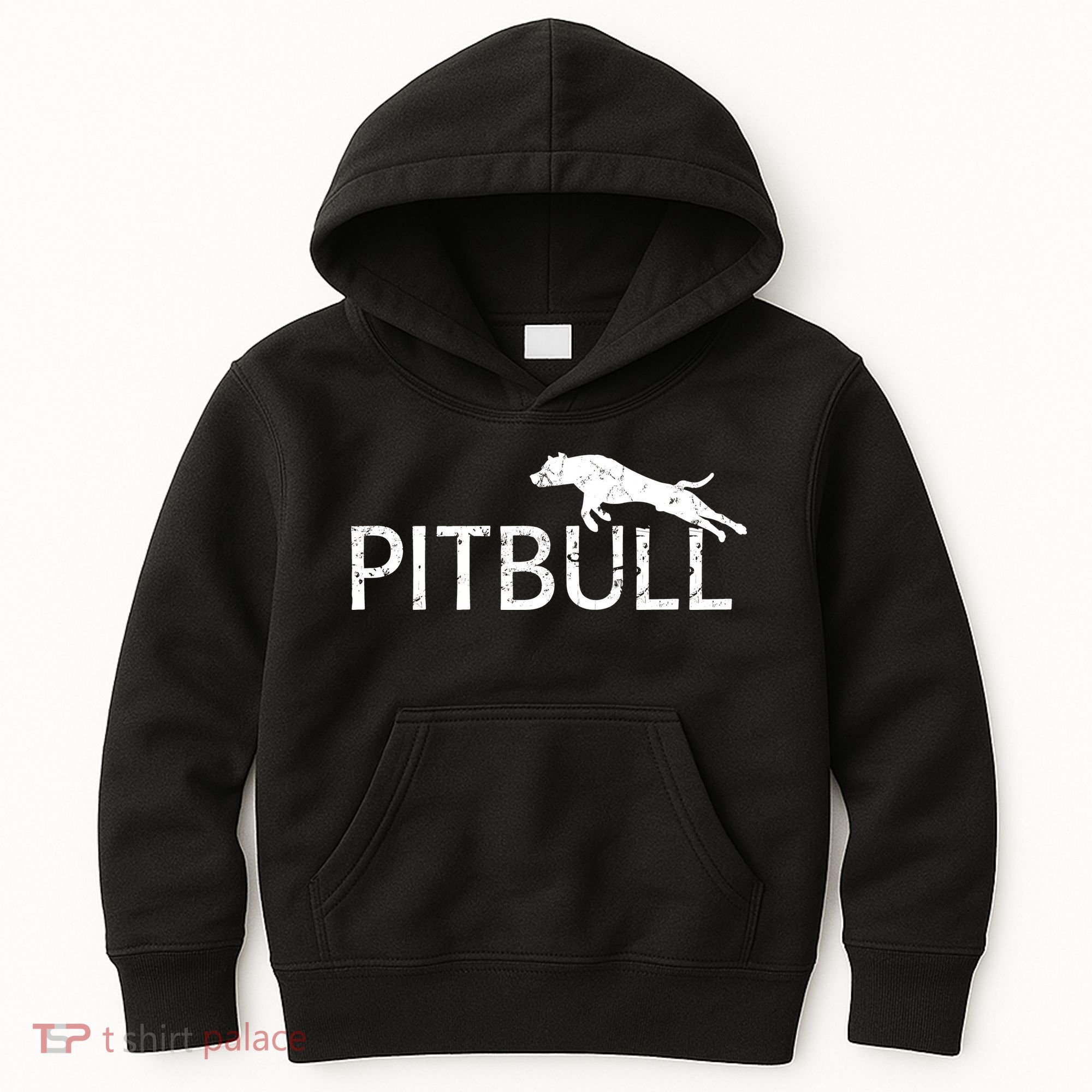 Pitbull Dog Logo Kids Hoodie